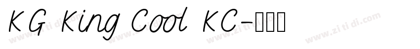 KG King Cool KC字体转换